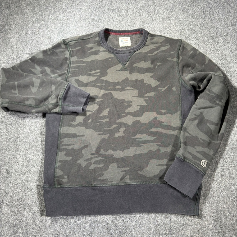 Champion Todd Snyder Sweatshirt Mens Medium Camo Gray Green